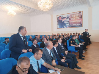 Goranboy rayon İcra Hakimiyyətində Aparat müşavirəsi keçirildi