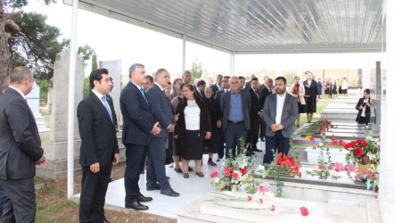 “27 sentyabr-Anım Günü”nün beşinci ildönümü ilə bağlı Tap Qaraqoyunluda şəhidlərimizin məzarları ziyarət olundu
