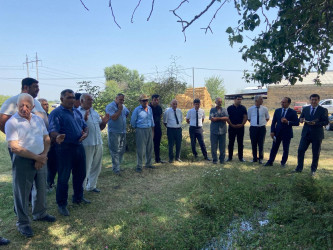 Goranboyda su ehtiyatlarından səmərəli istifadə olunması ilə bağlı, Yeni yol kəndində su istifadəçiləri ilə görüş keçirildi