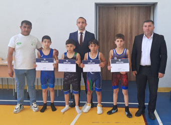 Goranboy rayonunda sərbəst güləş idman növü üzrə turnir keçirildi