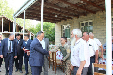 Goranboyda Qurban bayramı ərəfəsində şəhid ailələri və qazilərlə görüş keçirildi