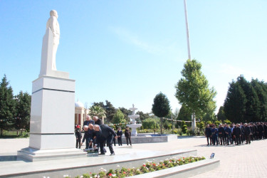 Goranboyda Ümummilli Lider Heydər Əliyevin 103-cü ildönümü ilə bağlı ümumrayon tədbir keçirildi