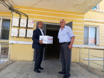 Goranboyda Qurban bayramı münasibətilə şəhid, qazi və aztəminatlı ailələr ziyarət olundu, bayram sovqatları verildi