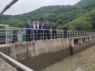 Goranboyda intensiv yağıntılar və sel sularının  ziyan vurduğu  Yuxarı Ballıqaya su mənbəyində təmizlik və bərpa işləri aparılır.