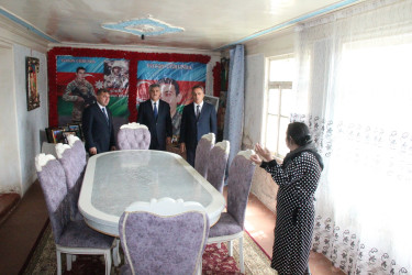 Goranboyda icra başçısı şəhid anasının müraciətini yerində araşdırdı