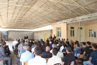 Goranboy rayonunda növbəti səyyar qəbul Qarapirimli kəndində keçirildi