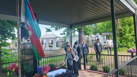 Goranboyda Milli Qəhrəman Maşallah Abdullayevin doğum günü ilə bağlı məzarı ziyarət olundu