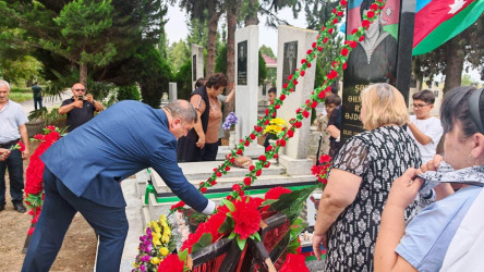 Goranboyda I Qarabağ müharibəsi zamanı itkin düşmüş Şəhid Əhmədov Rauf Əjdər oğlunun 40 mərasimi keçirildi