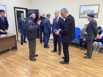 Goranboyda vətəndaşların müraciətlərinə xüsusi diqqət yetirilir