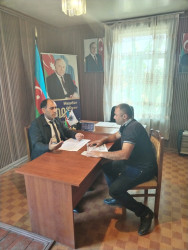 Goranboyda vətəndaş qəbulları davam edir