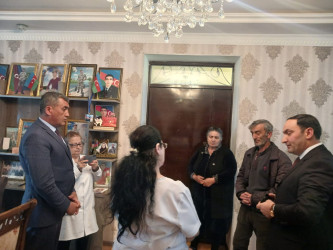 Goranboyda şəhid ailələri üçün səyyar tibbi müayinələr təşkil edildi