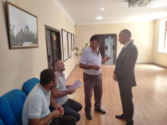 Goranboy rayon İcra Hakimiyyətində vətəndaşların müraciətləri dinlənildi