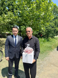 Goranboyda Qurban bayramı mübasibətilə  verilən bayram sovqatları 600 ailəni əhatə edir
