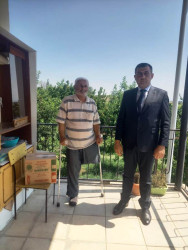 Goranboyda Qurban bayramı münasibətilə şəhid, qazi və aztəminatlı ailələr ziyarət olundu, bayram sovqatları verildi