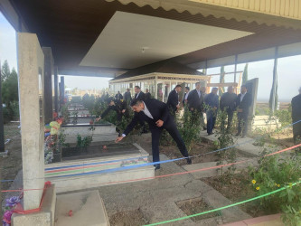 Səfikürd kənd sakini, Vətən müharibəsi şəhidi Yusibov Kənan Fehruz oğlunun ildönümü ilə bağlı məzarı ziyarət olundu