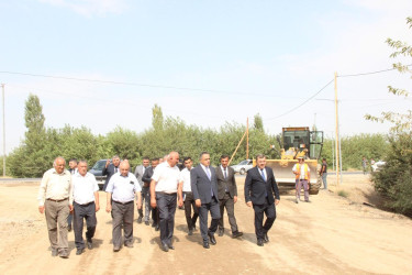Səfikürd kəndində yol infrastrukturunun müasirləşdirilməsi istiqamətində işlər aparılır