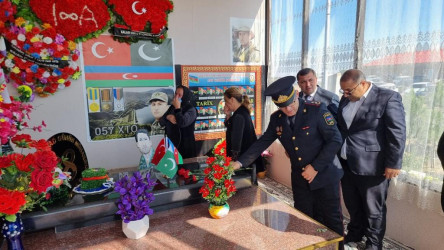 Goranlı kəndindən Vətən Müharibəsi şəhidimiz  İxtiyar İlqaroğlunun ildönümündə məzarı ziyarət olundu.