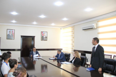 Goranboyda yarışlarda fərqlənən gənc gimnastlar və cudoçularla görüş keçirildi