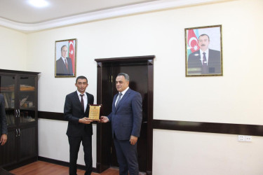 Goranboyda yarışlarda fərqlənən gənc gimnastlar və cudoçularla görüş keçirildi