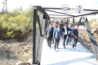 Qarqucaq və Şəfibəyli kəndlərini birləşdirən körpü yenidənqurma işlərindən sonra  sakinlərin istifadəsinə verildi