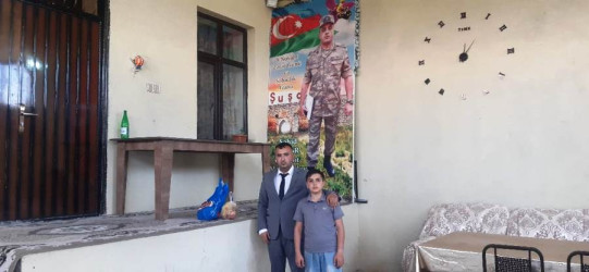 Goranboyda Qurban bayramı münasibətilə şəhid, qazi və aztəminatlı ailələr ziyarət olundu, bayram sovqatları verildi