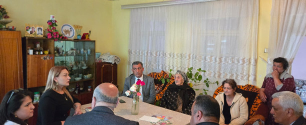 Goranboyda Şəhid ailəsi ziyarət olundu