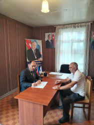 Goranboyda vətəndaş qəbulları davam edir