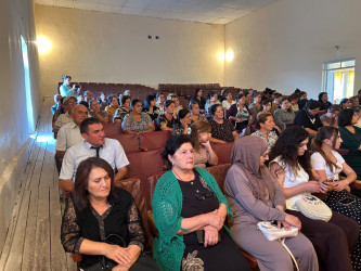 Goranboyda “Mülki müdafiə hazırlığının təşkil olunması, təbii fəlakət və texnogen qəzalar zamanı davranış qaydaları” mövzusunda maarifləndirici tədbir keçirildi.