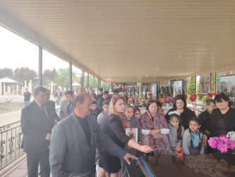 Goranboyda  Aprel  döyüşləri şəhidi  Bəxtiyar  Hüseynovun  ildönümündə məzarı ziyarət edildi, əziz xatirəsi ehtiramla anıldı