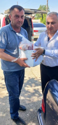 Goranboy rayon İcra Hakimiyyəti tərəfindən, Qurban bayramı mübasibətilə şəhid, qazi, çernobıl əlili və aztəminatlı ailələrə bayram sovqatları verildi