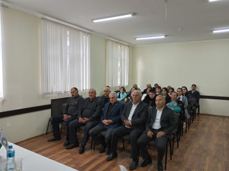 Goranboyda Qərbi Azərbaycandan olan soydaşlarımızla görüş keçirildi