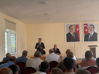 Goranboyda Dövlət Proqramının icrası çərçivəsində müasir suvarma sistemlərinin tətbiqinin və artırılmasının təşviqi istiqamətində maarifləndirici tədbir keçirildi