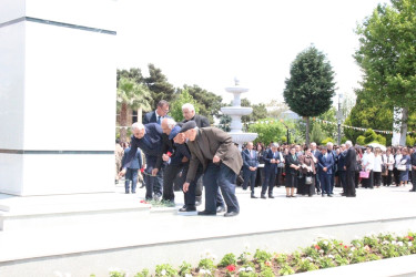 Goranboyda Ümummilli Lider Heydər Əliyevin 103-cü ildönümü ilə bağlı "Vətənə, xalqa həsr edilən ömür" mövzusunda konfrans keçirildi