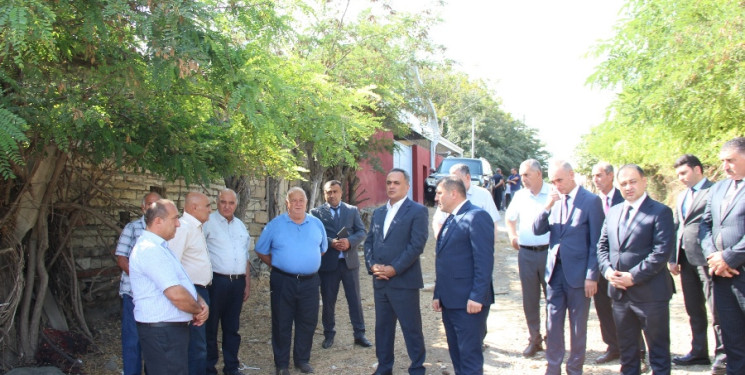 Goranboyda qəzalı körpünün mövcud vəziyyətinə yerində baxış keçirildi