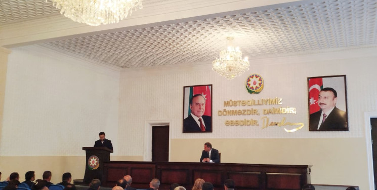 Goranboy rayonunda Məhərrəmlik ayı, Aşura günü və dini mərasimlərin təşkili ilə bağlı yaradılmış qərargahın iclası keçirildi
