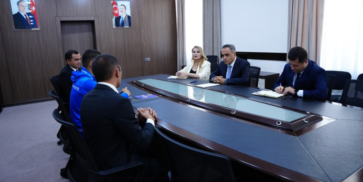 İcra başçısı cüdo üzrə beynəlxalq turnirin qalibi ilə görüşdü
