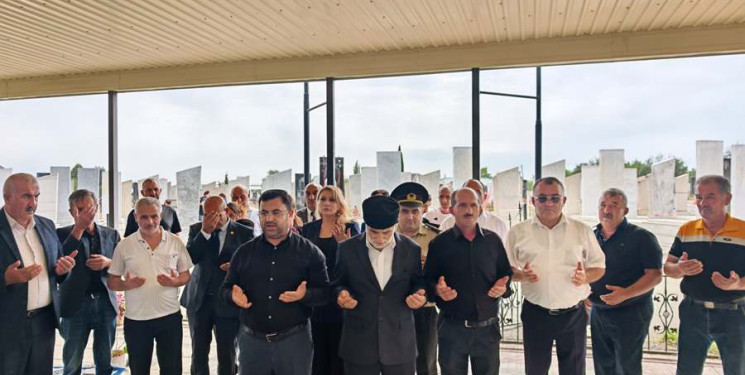 Goranboyda şəhid Nəsibov Hüseyn Əfqan oğlunun il dönümü ilə bağlı məzarı ziyarət olundu