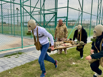 Goranboy rayonu Olimpiya İdman Kompleksində “Poliqon"  Hərbi Vətənpərvərlik Düşərgəsi təşkil olundu.