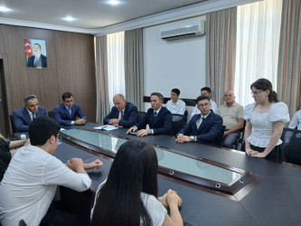 Goranboyda yüksək balnan ali məktəblərə qəbul olan məzunlarla görüş keçirildi