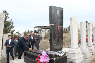 Qarqucaq kəndində şəhidlərimizin  məzarları ziyarət edildi