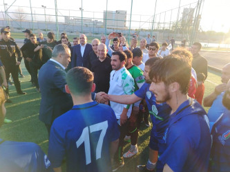 Goranboy Olimpiya İdman Kompleksində Naftalan və Ağstafa komandaları arasında futbol üzrə Region liqasının  ¼  (dörddə bir) oyununu keçirildi