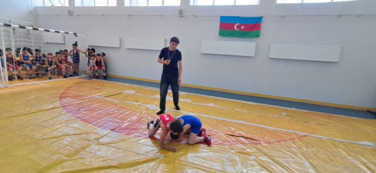 Goranboy rayonunda sərbəst güləş idman növü üzrə turnir keçirildi