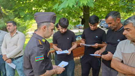Goranboyda meşə yanğınlarının qarşısının alınması istiqamətində maarifləndirici tədbir keçirildi