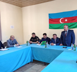 Goranboyda “Konstitusiya və Suverenlik İli” ilə bağlı “dini etiqad azadlığının təmin edilməsi, dövlət-din münasibətlərinin tənzimlənməsi və dini mərasimlərin keçirilməsi məqsədilə aidiyyətı qurumların fəaliyyətinin əlaqələndirilməsi” mövzusunda   tədbir keçirildi