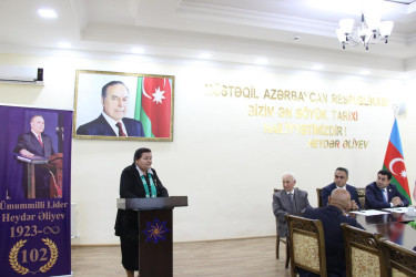 Goranboyda, “Konstitusiya və Suverenlik İli” tədbirləri çərçivəsində, “Ümummilli Lider Heydər Əliyev və müstəqil, suveren Azərbaycan” mövzusunda tədbir keçirildi