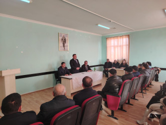 Qızılhacılı qəsəbə inzibati ərazi dairəsi üzrə nümayəndəlikdə hesabat iclası keçirildi
