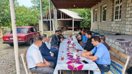 Goranboyda şəhid ailəsi ziyarət olundu