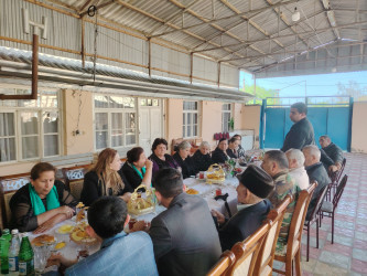 “Konstitusiya və Suverenlik İli” ilə bağlı, Tap Qaraqoyunlu kəndində şəhid ailələri ilə görüş keçirildi