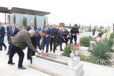 “27 sentyabr-Anım Günü”nün beşinci ildönümü ilə bağlı Dəliməmmədlidə  şəhidlərimizin məzarları ziyarət olundu