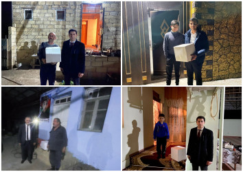 Goranboy rayon İcra Hakimiyyəti tərəfindən rayonda 500-dən çox şəhid, qazi və aztəminatlı ailələrə bayram sovqatları verildi